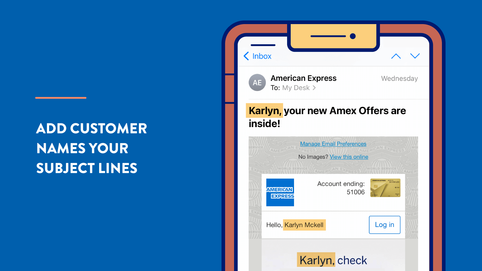 Personalization tip: Add Customer Names to Subject Lines